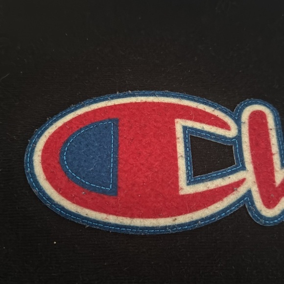 CHAMPION Men's Reverse Weave Pullover Hoodie Script Logo Black Medium - Picture 3 of 9